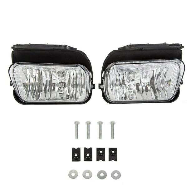 For 2003-2006 Chevy Silverado Avalanche Bumper Driving Fog Lights Lamps Left+Right Replacement Pair